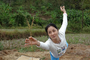 Yoga teacher Kym Yap