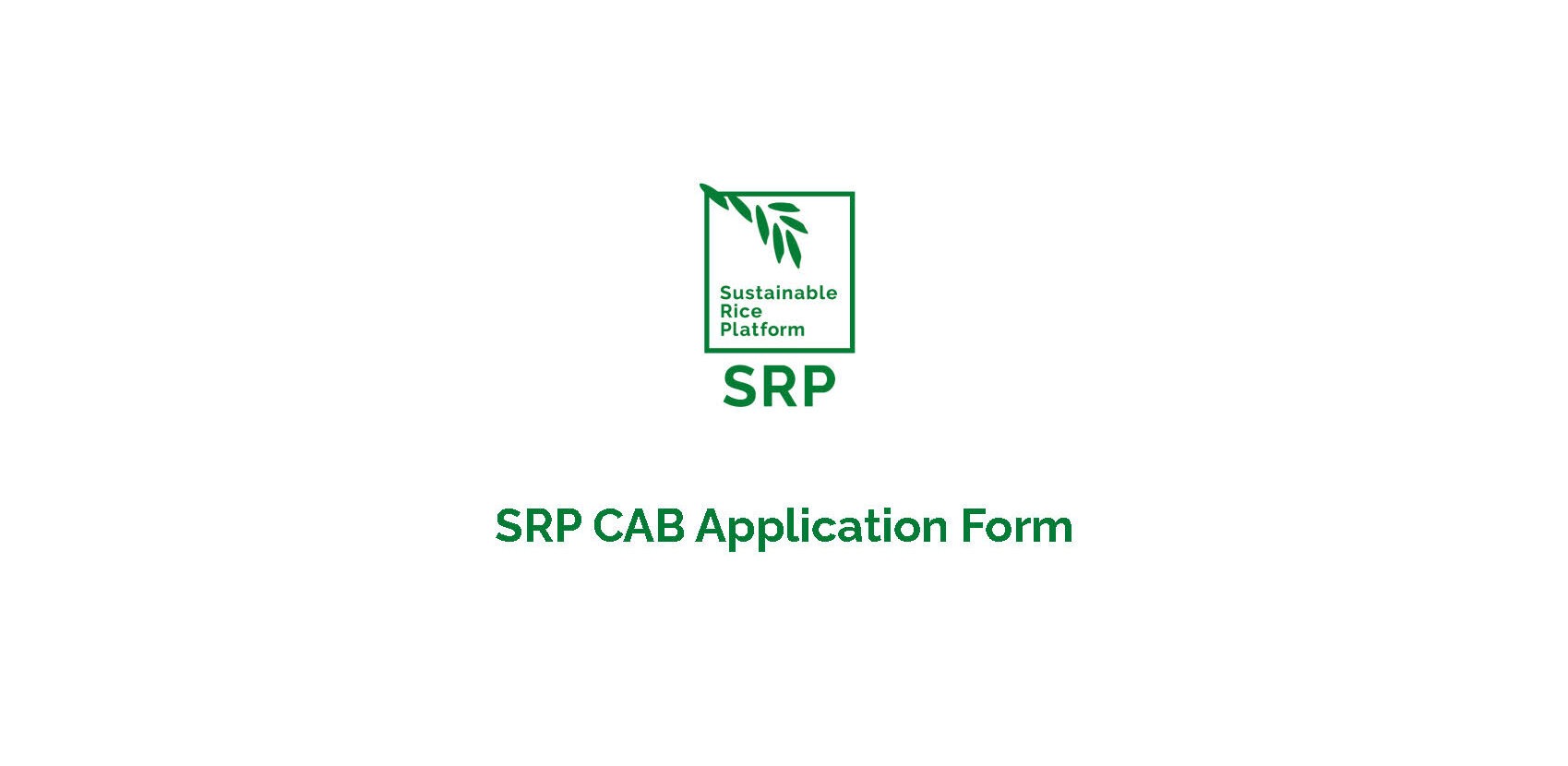 SRP CAB Application Form 