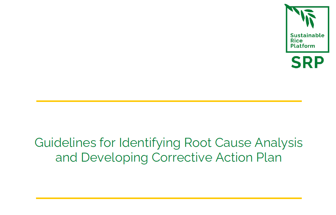 Guidelines for Identifying Root Cause Analysis and Developing Corrective Action Plan