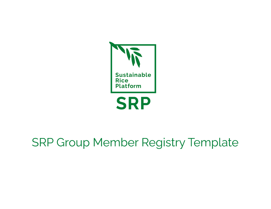 SRP Group Member Registry Template