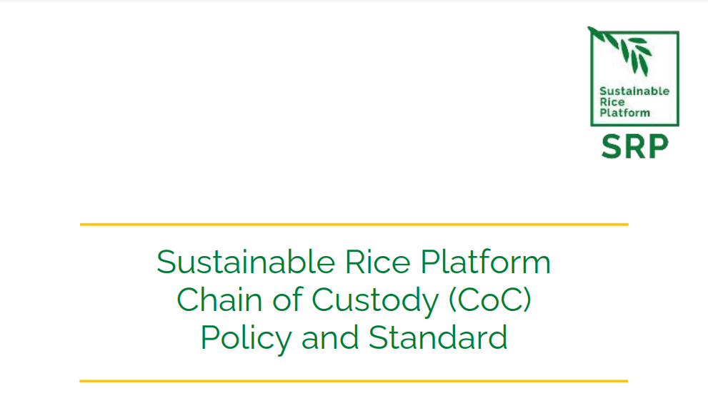 SRP Chain of Custody Policy and Standard